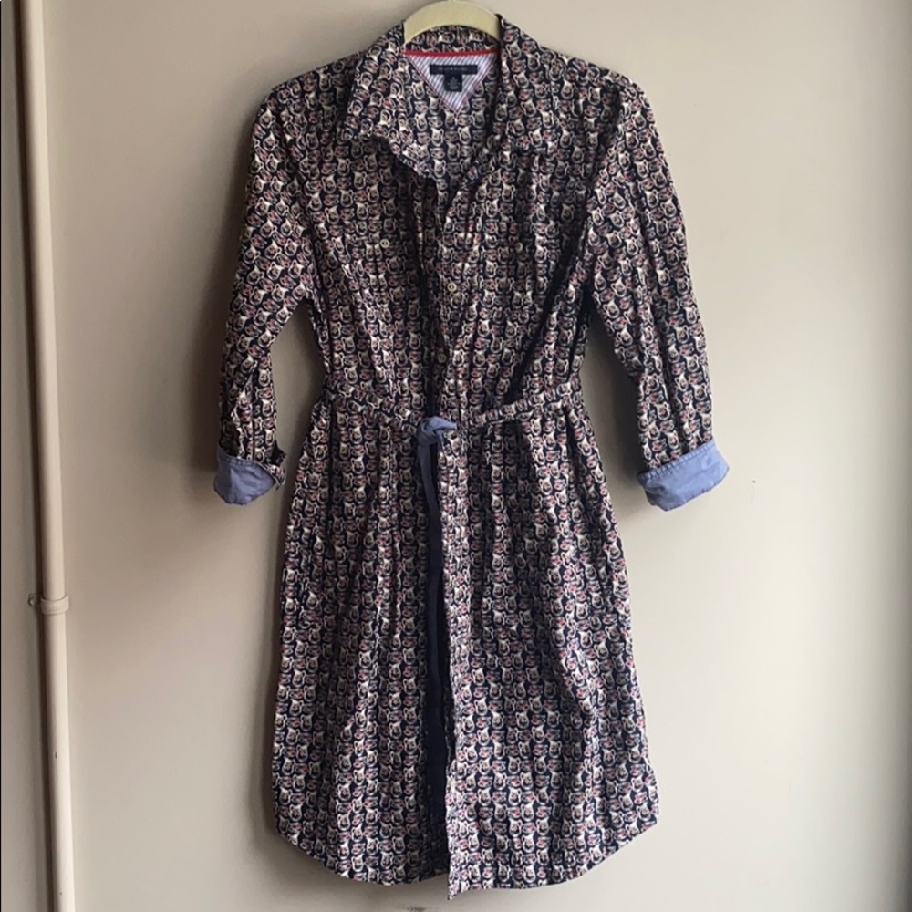 Tommy Hilfiger Dress | Navy Pitcher/Tea Cup Motif